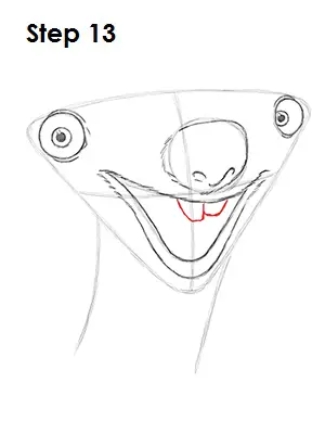 Draw Sid Sloth 13