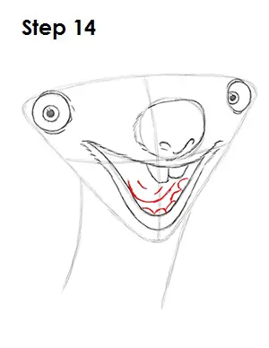 Draw Sid Sloth 14