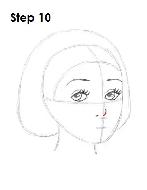 How to Draw Snow White Step 10