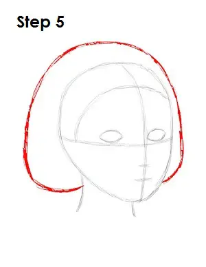 How to Draw Snow White Step 5