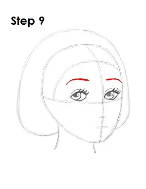 How to Draw Snow White Step 9