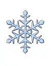How to Draw Blue Snowflake