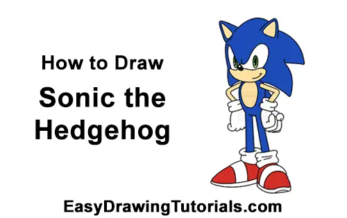 How to Draw Sonic the Hedgehog Full Body