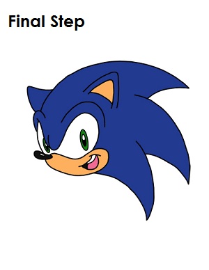 How to Draw Sonic X Final Step