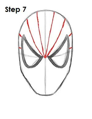 How to Draw Spider-Man Step 7