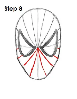 How to Draw Spider-Man Step 8