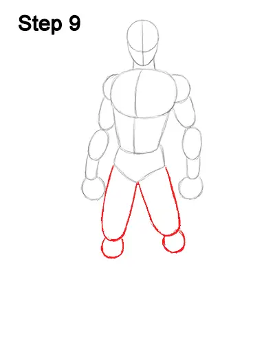Draw Spider-Man Body 9