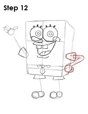 how to draw spongebob step by step