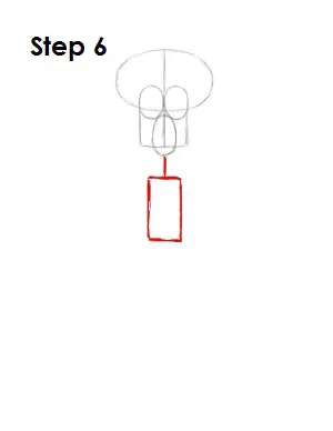 How to Draw Squidward Step 6