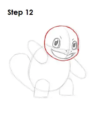 How to Draw Squirtle Step 12