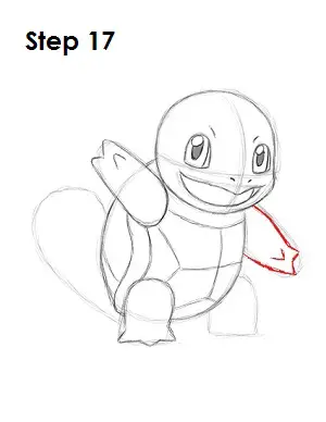 How to Draw Squirtle Step 17