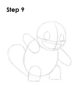 How to Draw Squirtle Step 9