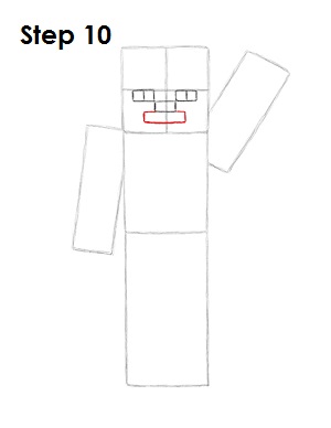 Draw Steve Minecraft 10