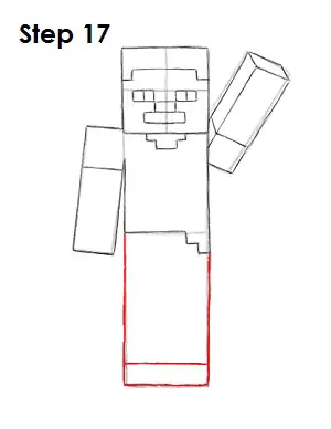 Draw Steve Minecraft 17