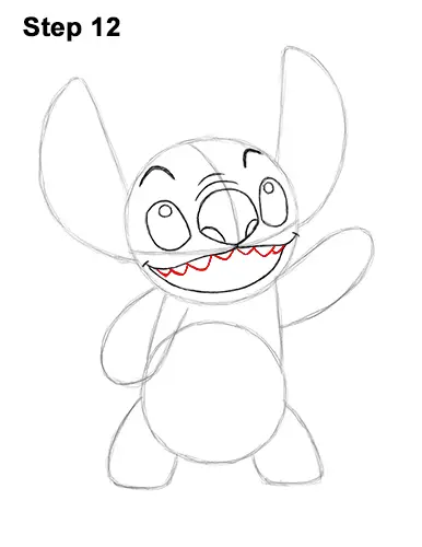 How to Draw Stitch Disney Lilo & Stitch 12