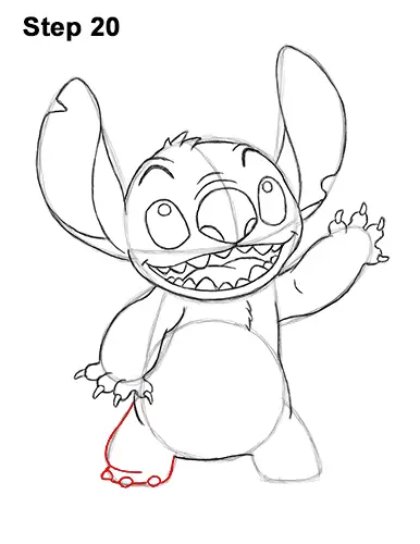 How to Draw Stitch Disney Lilo & Stitch 20