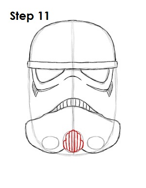 How to Draw Stormtrooper Star Wars Step 11