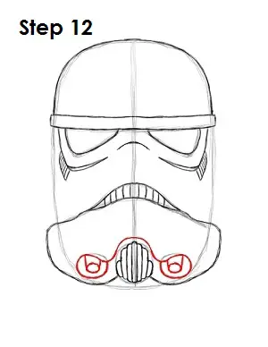 How to Draw Stormtrooper Star Wars Step 12