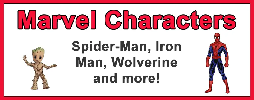 How to Draw Marvel Characters Popular Categories