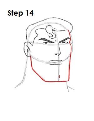 Draw Superman Step 14