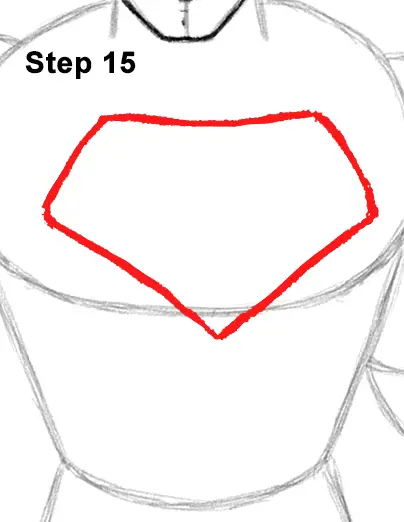 Draw Superman Full Body 15