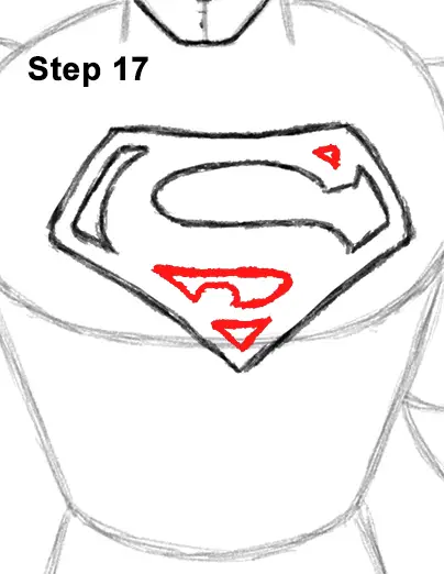 Draw Superman Full Body 17