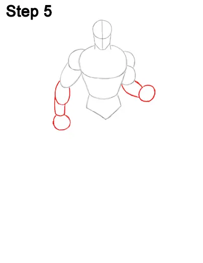 Draw Superman Full Body 5