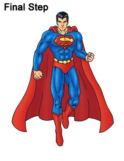 Draw Superman Full Body