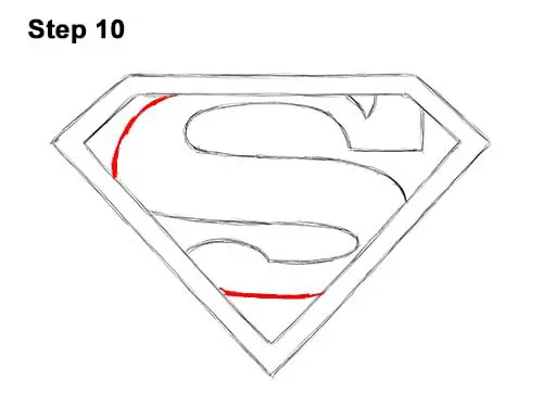 How to Draw the Superman Logo Symbol Icon Emblem 10