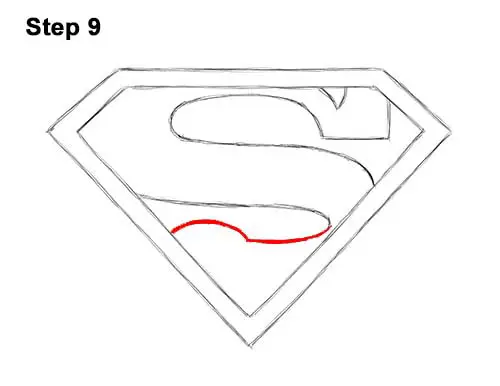 How to Draw the Superman Logo Symbol Icon Emblem 9