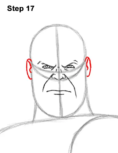 How to Draw Thanos Marvel Avengers Full Body 17
