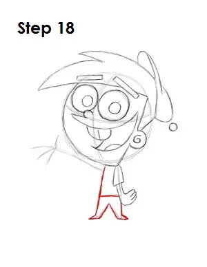 Draw Timmy Turner Step 18