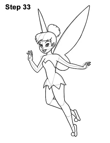 How To Draw Tinker Bell Full Body