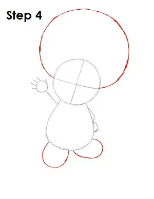 Draw Toad Step 4