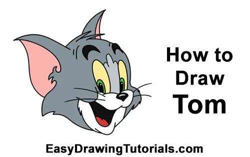 How to Draw Tom (Tom and Jerry) VIDEO & Step-by-Step Pictures