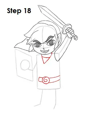 Draw Toon Link 18