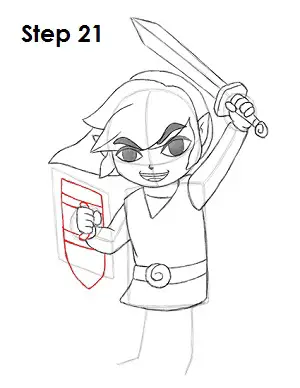 Draw Toon Link 21