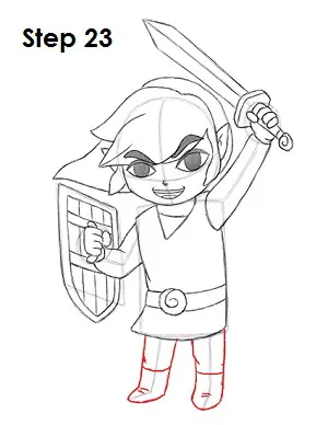 Draw Toon Link 23