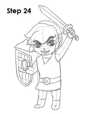 Draw Toon Link 24
