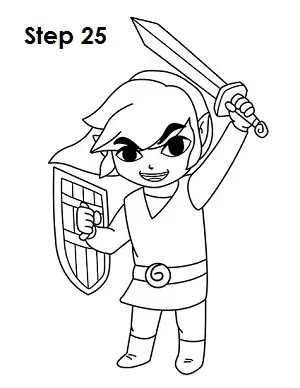 Draw Toon Link 25