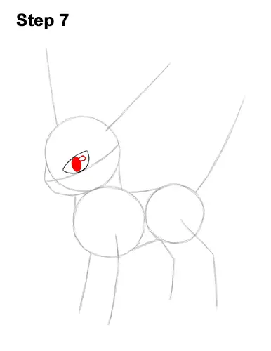 How to Draw Umbreon Pokemon 7