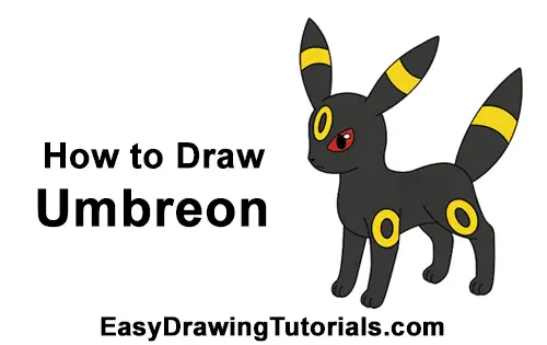 How to Draw Umbreon Pokemon
