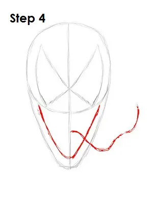 How to Draw Venom Step 4