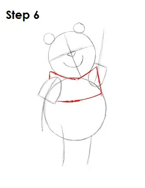 Draw Winnie the Pooh Step 6