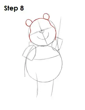 Draw Winnie the Pooh Step 8