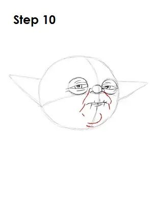 Draw Yoda Step 10