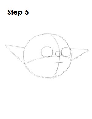 Draw Yoda Step 5