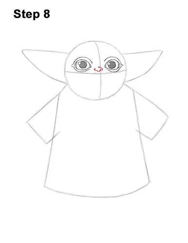 How to Draw The Child Baby Yoda Mandalorian Star Wars 8