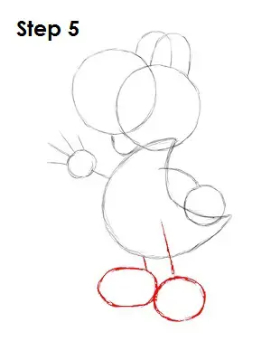 Draw Yoshi Step 5